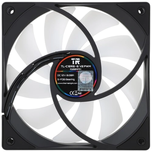 Вентилятор для корпуса Thermalright TL-C12RB-S V2 Reverse ARGB (TRTLC12RBSV2) комплект крепежа