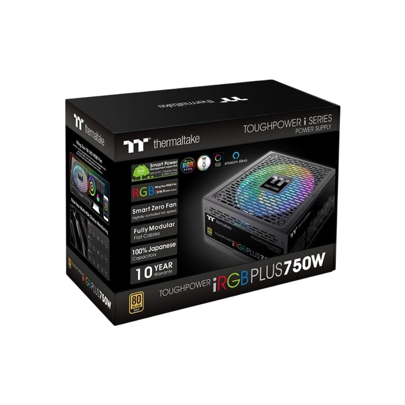 Блок питания Thermaltake 750W TOUGHPOWER PLUS iRGB (PS-TPI-0750F3FDGE-1) документация, комплект кабелей, комплект крепежа