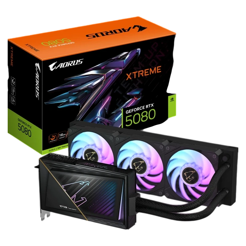 Видеокарта Gigabyte (GV-N5080AORUSX W-16GD) GeForce RTX 5080 16GB XTREME WATERFORCE