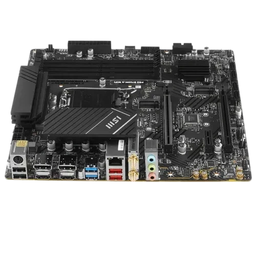 Материнская плата MSI PRO B760M-A WIFI антенна Wi-Fi, документация, задняя планка, кабель SATA, крепеж для разъема M.2
