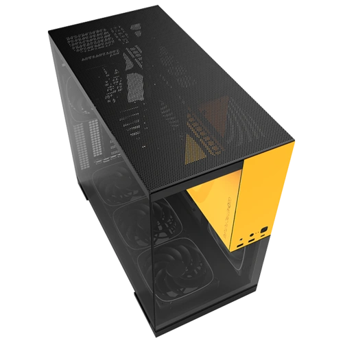 Компьютерный корпус Geometric Future Model 5 ARGB Black Yellow with fans (1AM5WKBY01100)