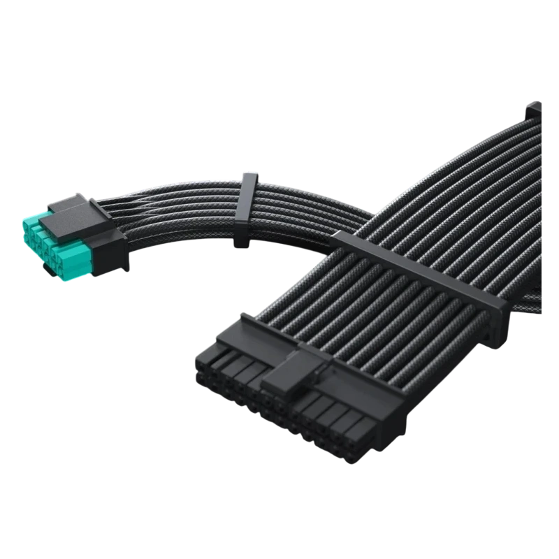 Блок питания PHANTEKS 1200W AMP GH (PH-P1200GR_BK01) 16 Pin (PCIe 5.1 Connector Cable Details) документация, комплект кабелей
