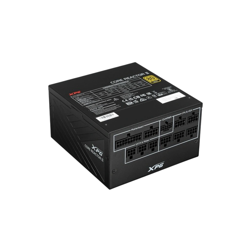 Блок питания ADATA XPG 1200W CORE REACTOR II 1200 (COREREACTORII1200G-BKCEU) 16 Pin (PCIe 5.0 Connector Cable Details) документация, комплект кабелей