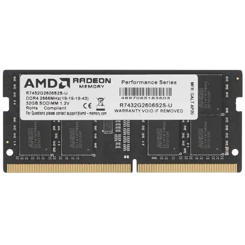 Оперативная память 32 Gb 2666 MHz AMD (R7432G2606S2S-U)