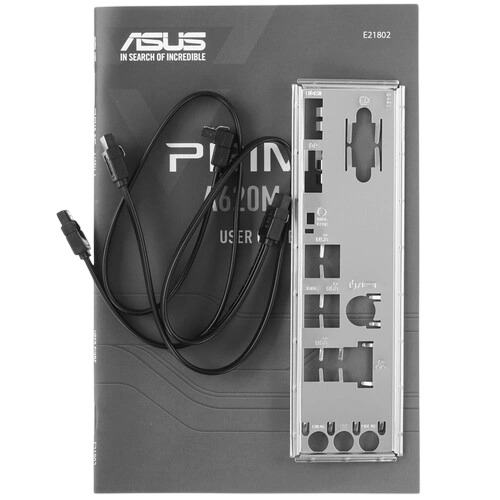 Материнская плата ASUS PRIME A620M-A-CSM (90MB1F10-M0EAYC) x кабель SATA, документация, задняя планка