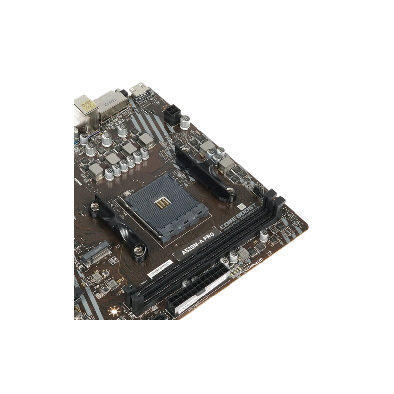 Материнская плата MSI A520M-A PRO x кабель SATA, диск с ПО, документация, задняя планка