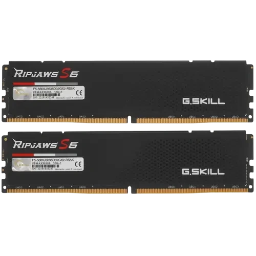 Оперативная память 64 Gb 5600 MHz G.Skill RIPJAWS S5 Black (F5-5600J3636D32GX2-RS5K)