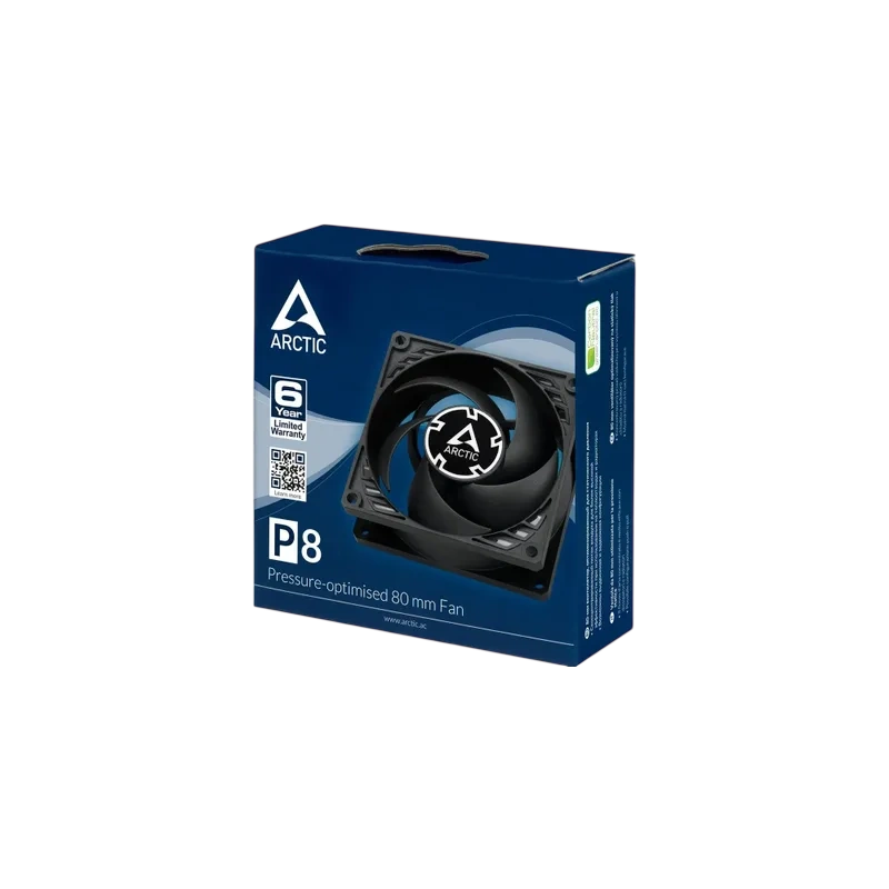Вентилятор для корпуса Arctic Cooling P8 Black/Black (ACFAN00147A)