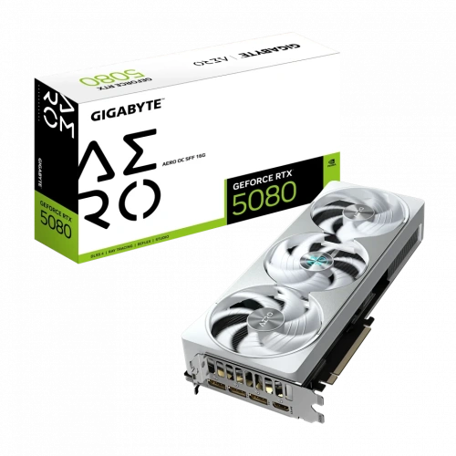 Видеокарта Gigabyte (GV-N5080AERO OC-16GD) GeForce RTX 5080 16GB AERO OC SFF