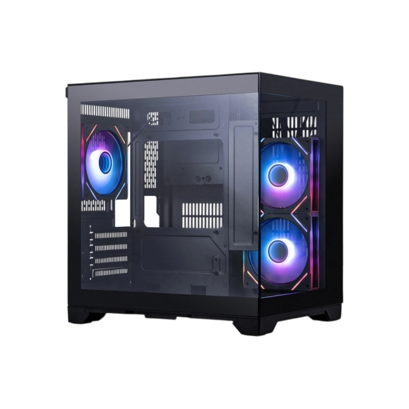 Компьютерный корпус 1STPLAYER MEGAVIEW MV5-TP ARGB Black (MV5-TP-BK-2FC7R-1FC7)