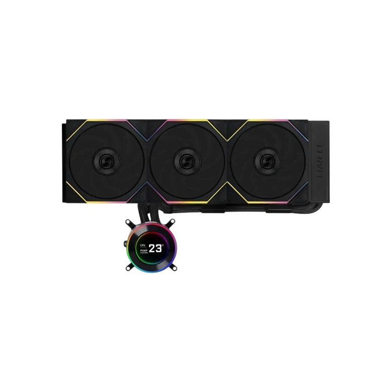 Система жидкостного охлаждения для процессора Lian Li HydroShift II LCD-C 360TL GHS2LCD36TB ARGB Black (G89.GHS2LCD36TB.R0)