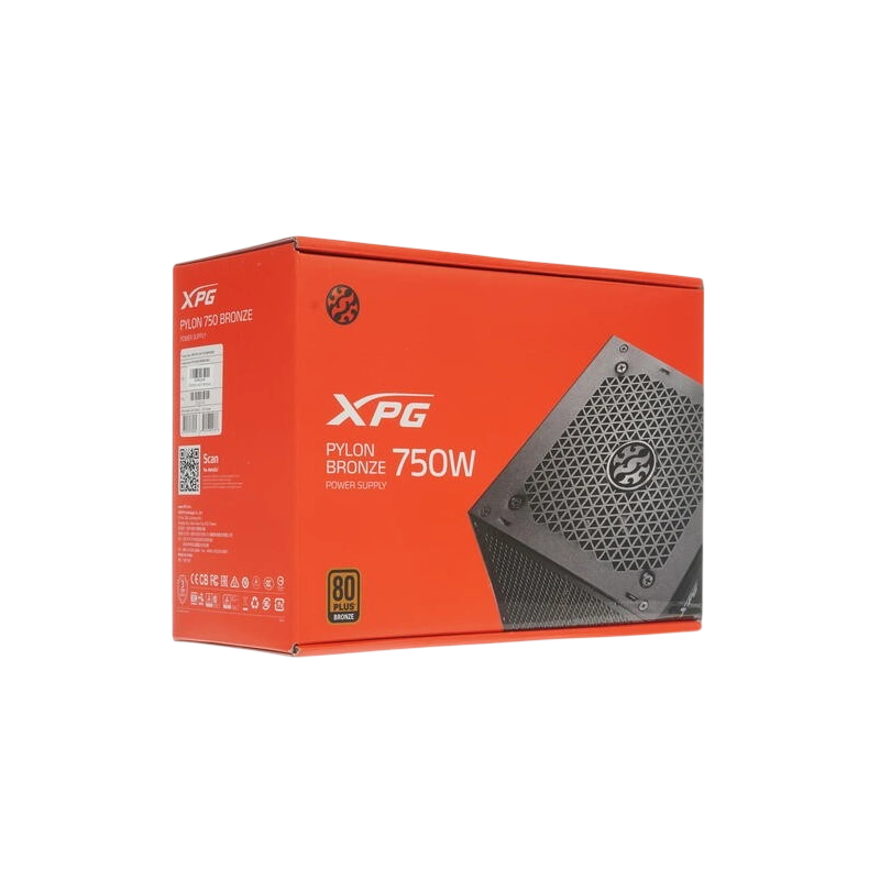 Блок питания ADATA XPG 750W PYLON (PYLON750B-BKCEU) документация, комплект крепежа