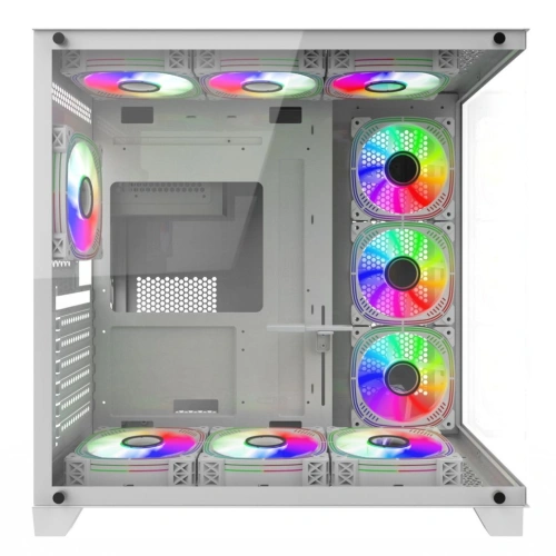 Компьютерный корпус ALSEYE Paladin-W (4 fans ARGB) TG White