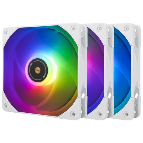 Комплект вентиляторов для корпуса Thermalright TL-E12W-S ARGB White (TRTLE12WS.3P) крепежа