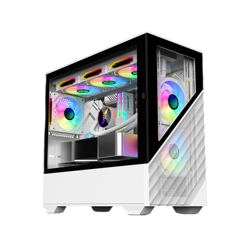 Компьютерный корпус 1STPLAYER DK D7 LED White (D7-WH-3F1-W)