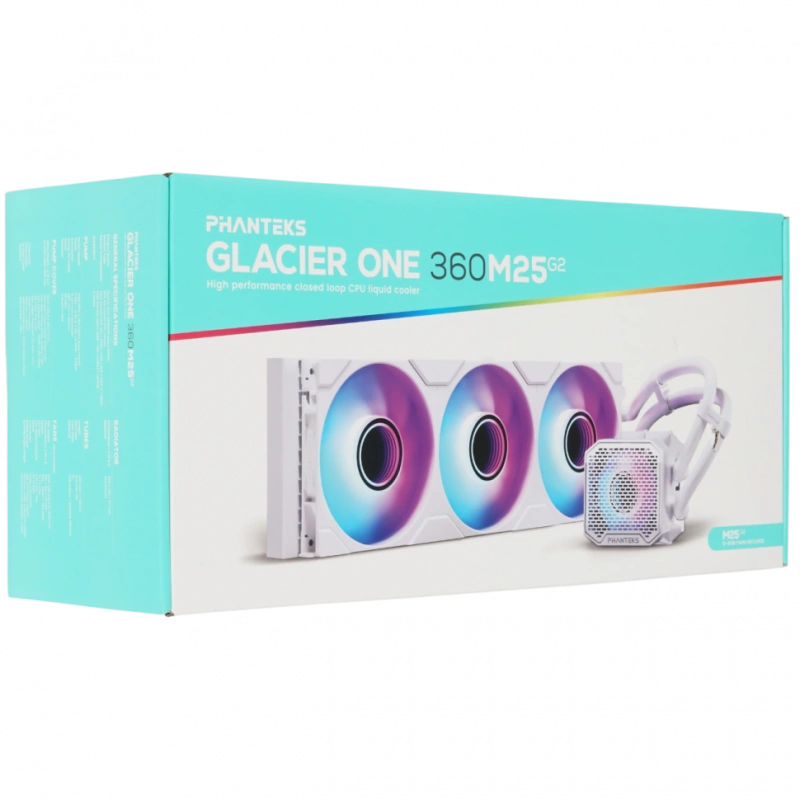 Система жидкостного охлаждения для процессора PHANTEKS Glacier One 360M25 G2 ARGB White (PH-GO360M25G2_DWT01)