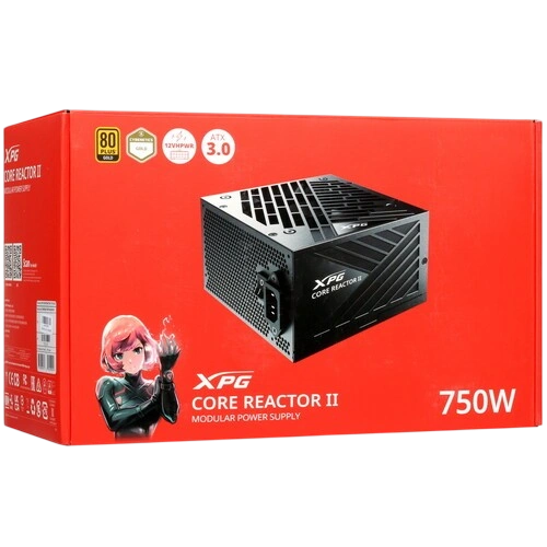 Блок питания ADATA XPG 750W CORE REACTOR II 750 (COREREACTORII750G-BKCEU) (PCIe 5.0 Connector Cable Details)