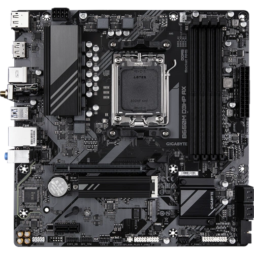 Материнская плата Gigabyte B650M D3HP AX антенна Wi-Fi, документация, задняя планка, кабель SATA