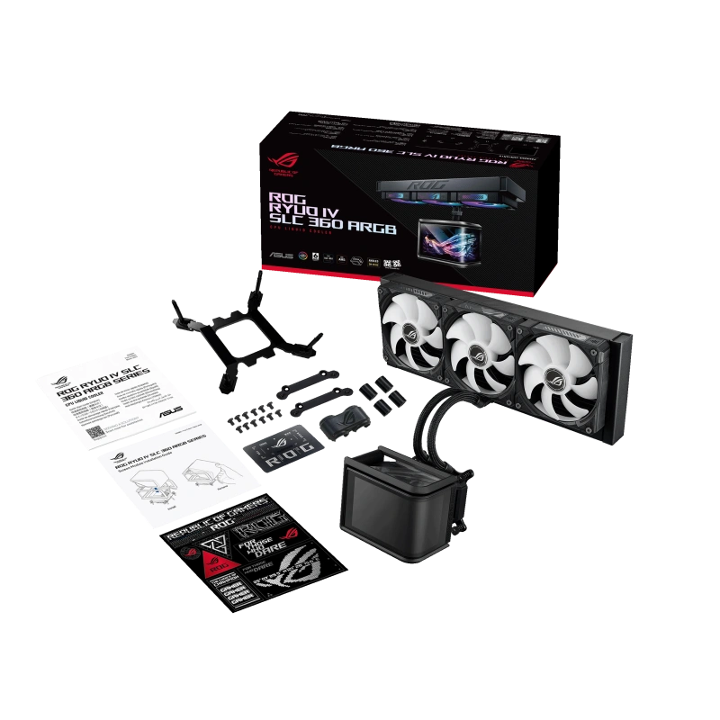 Система жидкостного охлаждения для процессора ASUS ROG RYUO IV SLC 360 ARGB Black (90RC0151-B0EAY0)