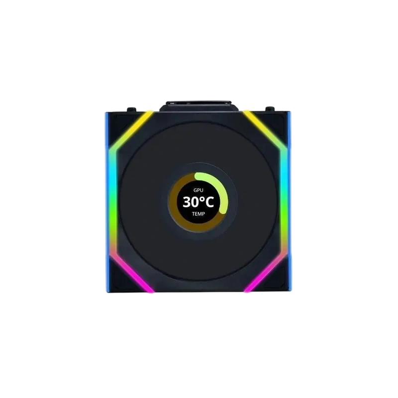 Комплект вентиляторов для корпуса Lian Li UNI FAN SL WIRELESS LCD 120 ARGB Black (G99.12SLLCD1W3B.R0)