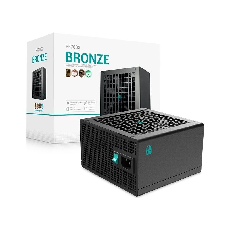 Блок питания Deepcool 700W GAMERSTORM PF700X документация, кабельные стяжки, комплект крепежа