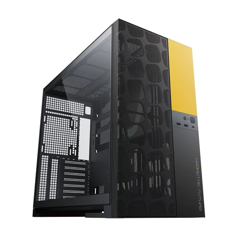 Компьютерный корпус Geometric Future Model 5 Vent Black Yellow (1AM5VTBY00100) (GF_M5-VENT-YB)