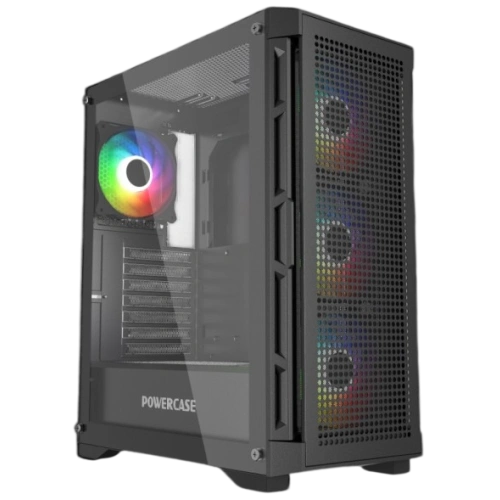 Компьютерный корпус Powercase ULTIMATE TG ARGB Black (CUB-A4)