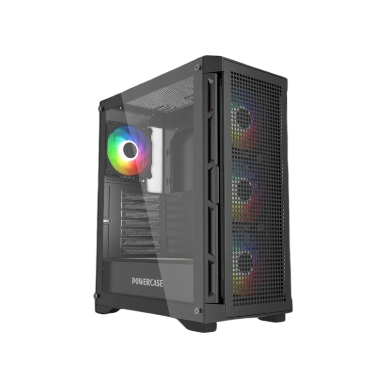 Компьютерный корпус Powercase ULTIMATE TG ARGB Black (CUB-A4)