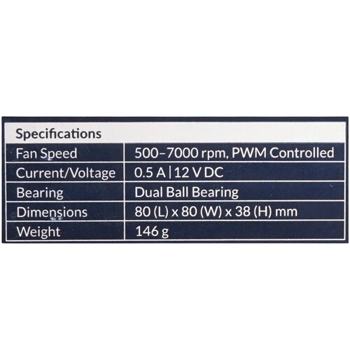 Вентилятор для корпуса Arctic cooling S8038-7K ACFAN00288A PWM