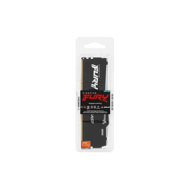 Оперативная память 8 Gb 6000 MHz Kingston FURY Beast RGB EXPO Black (KF560C36BBEA-8)