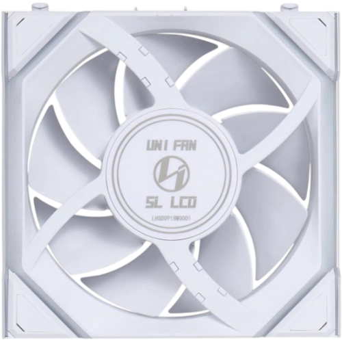 Вентилятор для корпуса Lian Li UNI FAN SL WIRELESS LCD 120 12SLLCD1W1W ARGB White (G99.12SLLCD1W1W.R0) документация, набор кабелей