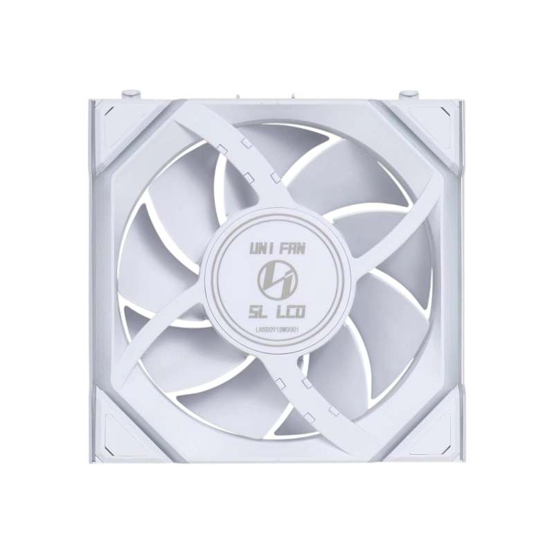 Вентилятор для корпуса Lian Li UNI FAN SL WIRELESS LCD 120 12SLLCD1W1W ARGB White (G99.12SLLCD1W1W.R0) документация, набор кабелей