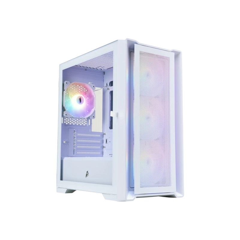 Компьютерный корпус 1STPLAYER TRILOBITE T4 MESH FRGB White (T4-WH-4F1-W)