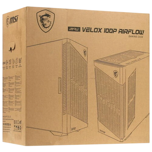 Компьютерный корпус MSI MPG VELOX 100P AIRFLOW ARGB TG (306-7G18P21-809)