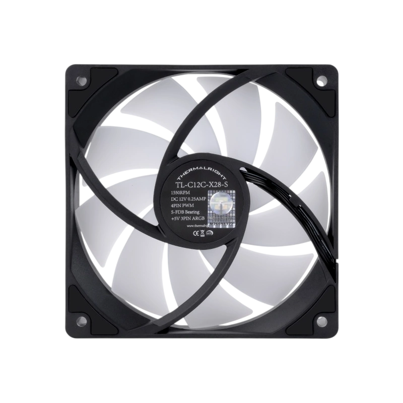 Вентилятор для корпуса Thermalright TL-C12C-X28-S ARGB Black (TRTLC12CX28S)