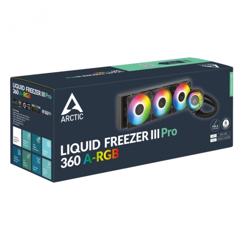 Система жидкостного охлаждения для процессора Arctic Cooling Liquid Freezer III Pro 360 ARGB Black (ACFRE00184A)