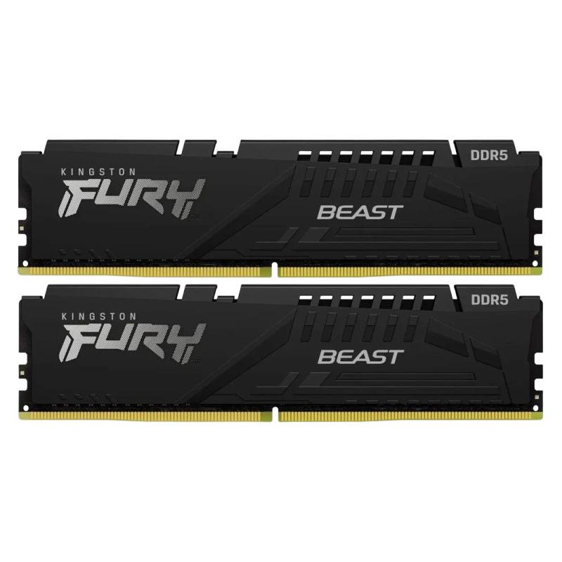 Оперативная память 64 Gb 6000 MHz Kingston FURY Beast Black (KF560C30BBK2-64)