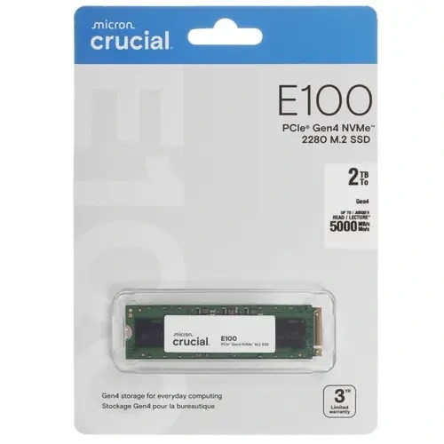 Твердотельный накопитель CRUCIAL 2000 Gb E100 (CT2000E100SSD8) BOX