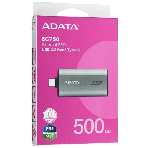 Внешний SSD ADATA XPG 500 Gb (SC750-500G-CCBK)