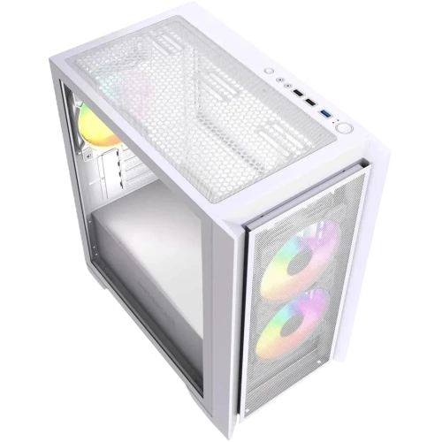 Компьютерный корпус Powercase ALISIO Micro Z3W ARGB V2 ARGB White (CAMZW-A3-V2)