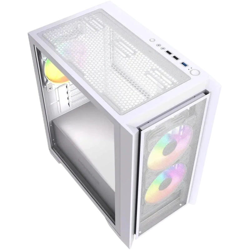 Компьютерный корпус Powercase ALISIO Micro Z3W ARGB V2 ARGB White (CAMZW-A3-V2)