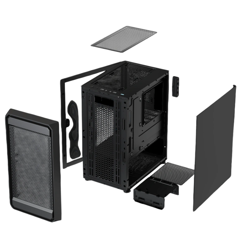 Компьютерный корпус XASTRA A303M 3ARGB Black (A303M-2FC14A-1FC12A-D)