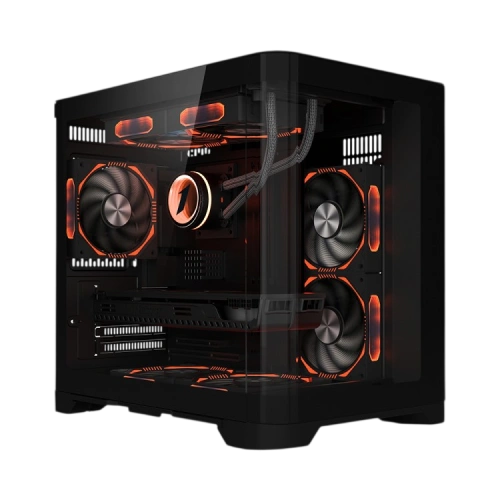 Компьютерный корпус 1STPLAYER UVIEW UV5 Black (UV5-BK)
