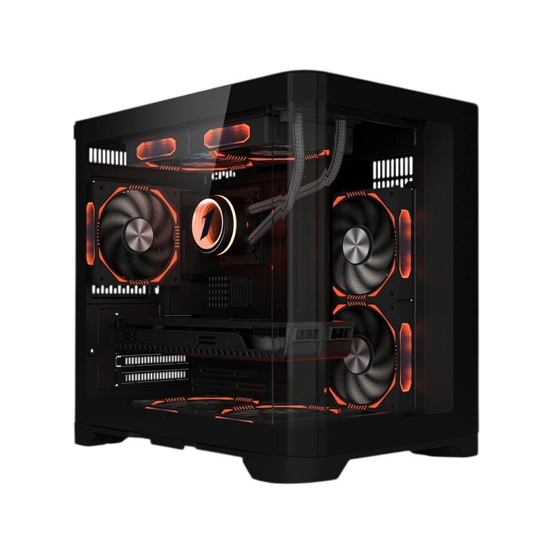 Компьютерный корпус 1STPLAYER UVIEW UV5 Black (UV5-BK)