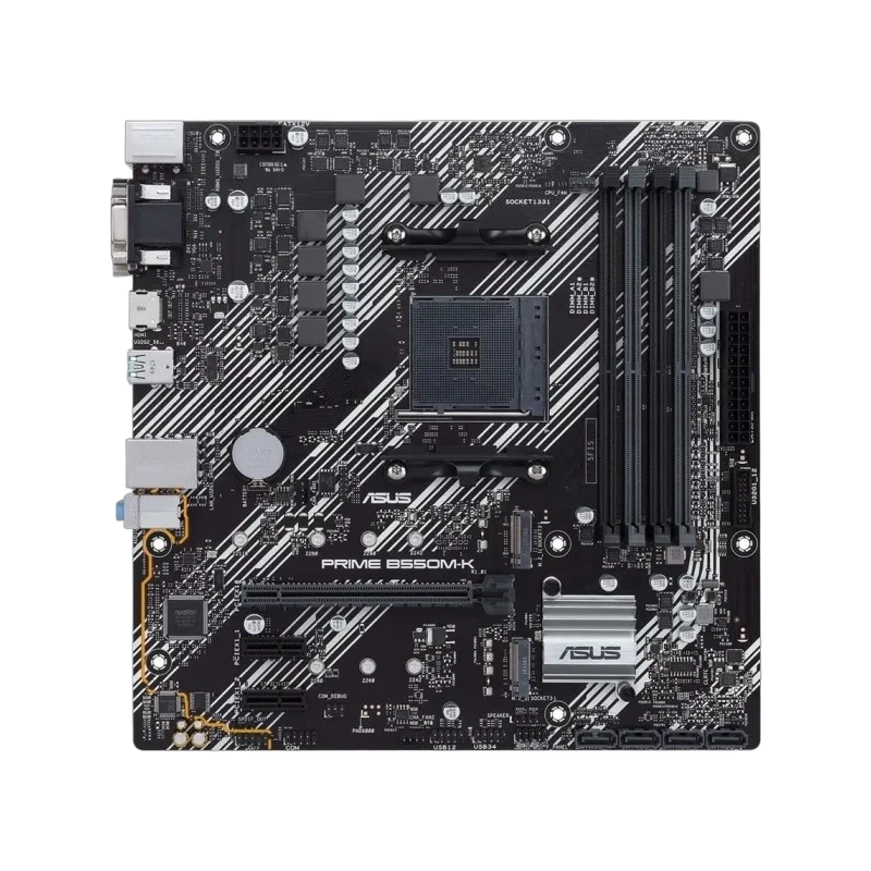 Материнская плата ASUS PRIME B550M-K (90MB14V0-M0EAY0) 2 x кабель SATA, диск с ПО, документация, задняя планка