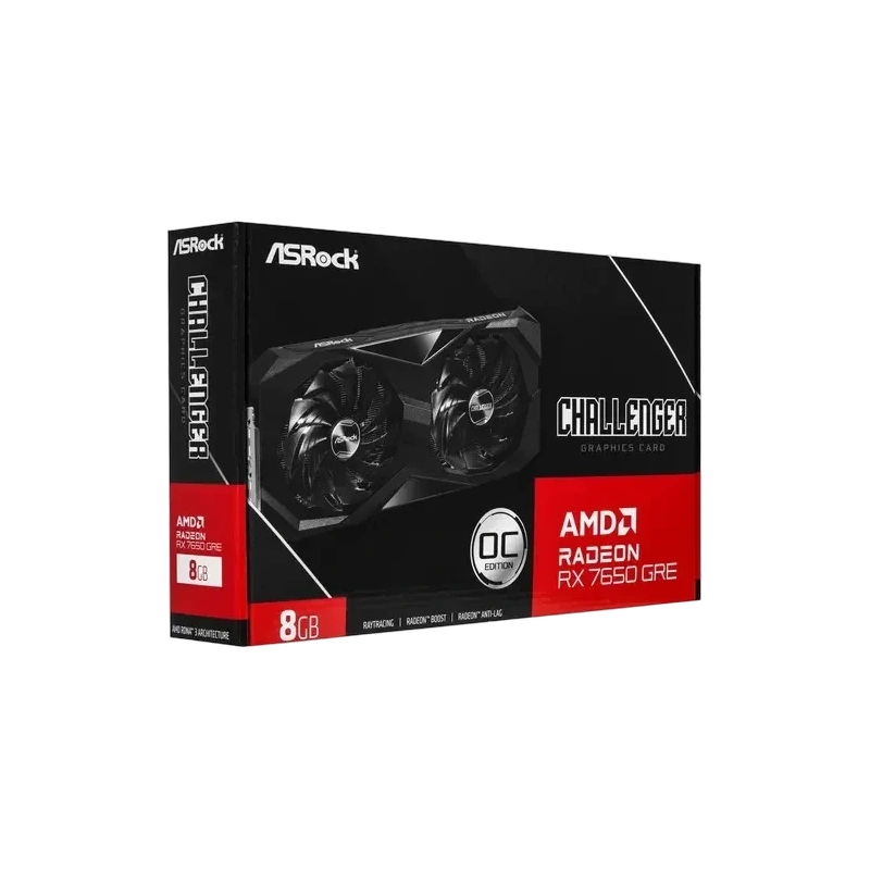 Видеокарта ASRock (RX7650GRE CL SE 8GO) Radeon RX 7650 GRE 8GB Challenger SE OC