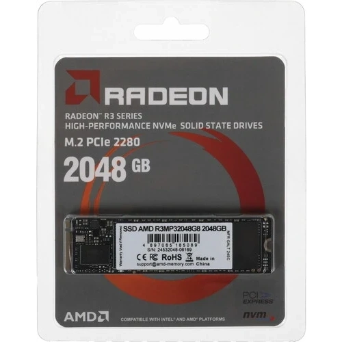 Твердотельный накопитель AMD 2000 Gb Radeon R3 Series (R3MP32048G8)