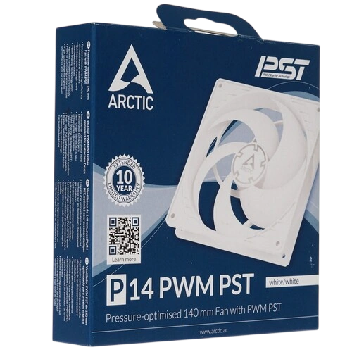 Вентилятор для корпуса Arctic Cooling P14 PWM PST White/White ACFAN00197A документация, комплект крепежа