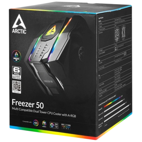 Кулер для процессора Arctic Cooling FREEZER 50 TR ARGB Controller ACFRE00070A