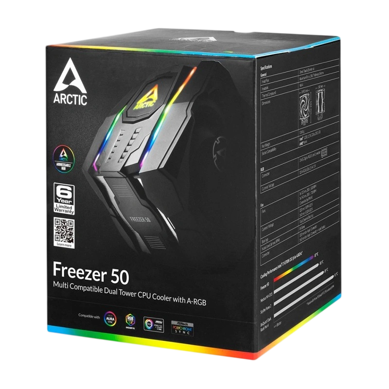 Кулер для процессора Arctic Cooling FREEZER 50 TR ARGB Controller ACFRE00070A